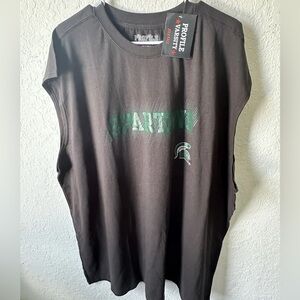 Men’s 3XL Big And Tall  Michigan State Spartans PROFILE Sleeveless T-Shirt NWT